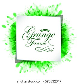 Abstract background, grunge frame, vector illustration