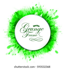 Abstract background, grunge frame, vector illustration