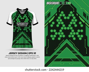 Abstrakter Hintergrund mit farbigem Muster, druckfertig, Sublimationsdesign, Fußballjersey-Design