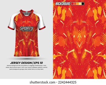 Abstract background with grunge pattern, ready to print, sublimation design, soccer jersey design