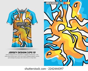 Abstract background with grunge pattern, ready to print, sublimation design, soccer jersey design