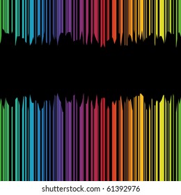Abstract background with grunge rainbow strips, vector illustration