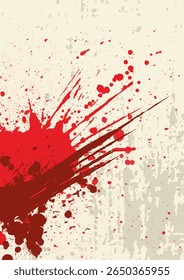 Fondo Abstractas con un diseño de salpicaduras de pintura roja grunge