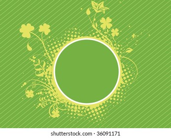 abstract background with grunge shamrock