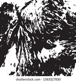 Abstract background. 
Grunge style. Black and white. Random brush strokes.