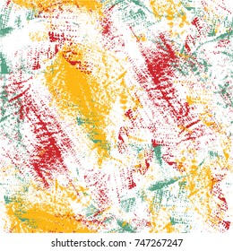 Abstract Background in Grunge Style. Ink Splashes Seamless Pattern. Hand Drawn Spray Texture. 