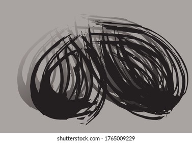 Abstract background, grunge texture, Brush strokes. Hand drawn illustrations. Usable for advertisement, banners, card, book cover, brochure, decoration, poster, web header template and etc.