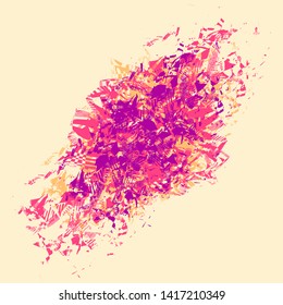 Abstract background with grunge textures. Vector Illustration.
