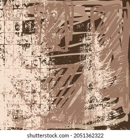 Abstract Background Grunge Vintage Texture Graphic Backdrop Vector chaotic wall