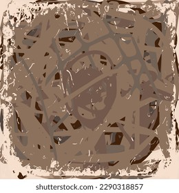 Abstract Background Grunge Vintage Texture Graphic Backdrop Vector chaotic wall