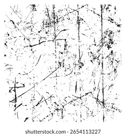 Abstract background of grunge white, black damaged rusty crack and scratch wall texture design.