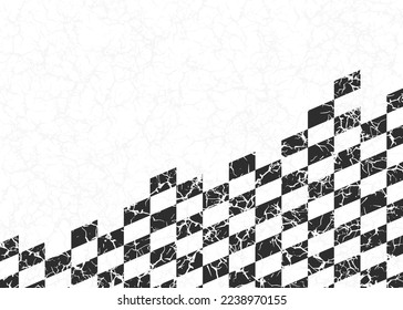 Abstract background with grungy checkered flag pattern and with some copy space area