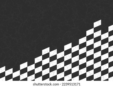 Abstract background with grungy checkered flag pattern and with some copy space area