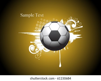 abstract background with grungy football and sample text