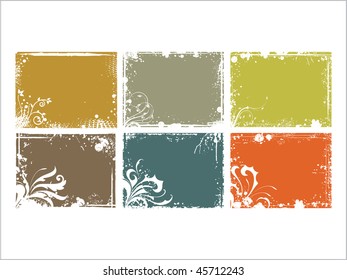 abstract background with grungy frame