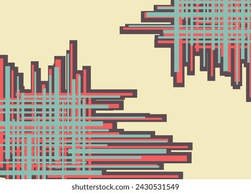 Abstract background with grungy lines and with some copy space area