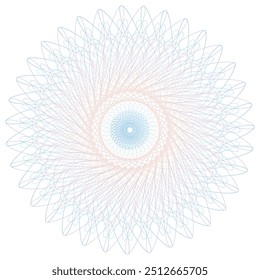 Abstract background with guilloche lines pattern. Luxury design pearl color vector template useful for certificate, diploma, official document, formal paper, banner
