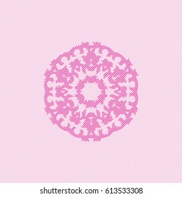 abstract background with guilloche pink