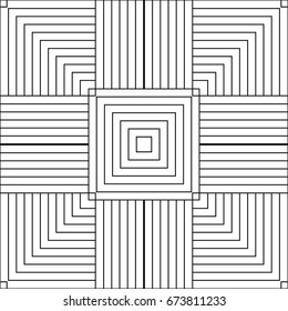 Abstract background with guilloche. Thin straight black lines on a white background