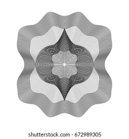Abstract background with guilloche. Thin wavy lines color.