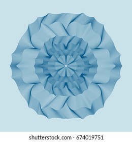 Abstract background with guilloche. Thin wavy color lines.