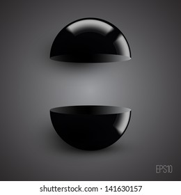 Abstrakter Hintergrund mit Halbkugel. Moderner Hintergrund