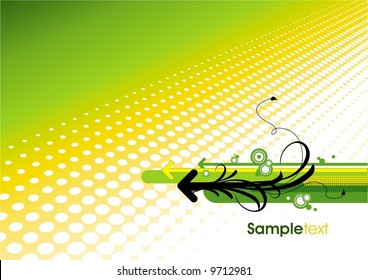 Abstract background with halftone