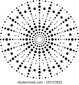 abstract background, halftone circle shaped.