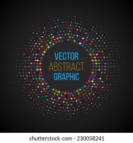 Abstract background, halftone circle shaped.