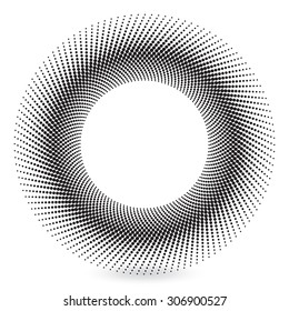 abstract background, halftone circle shaped, vector illustration
