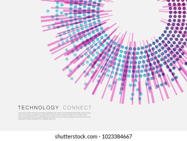 Abstract background with halftone design. Cover for annual report, magazine or presentation