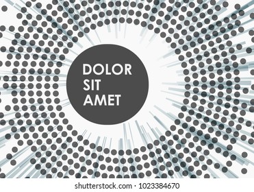 Abstract background with halftone design. Cover for annual report, magazine or presentation