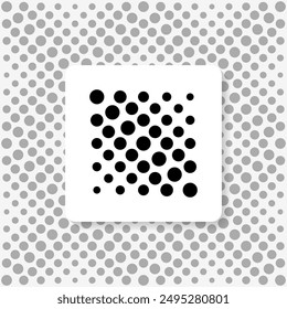 Abstract background with halftone dots