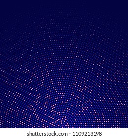 Abstract background with halftone dots design in ultraviolet colours