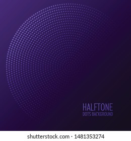 Abstract background with a halftone dots design