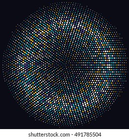 Fondo abstracto con diseño de puntos de medio tono