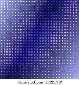 Abstract background. Halftone dots background. Disco lights. Vector illustration.