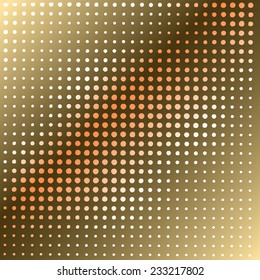 Abstract background. Halftone dots background. Disco lights. Vector illustration.