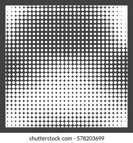 Abstract background with halftone effect, monochrome colors