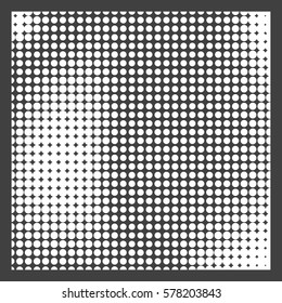 Abstract background with halftone effect, monochrome colors