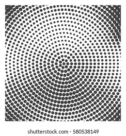 Abstract background with halftone effect, monochrome colors