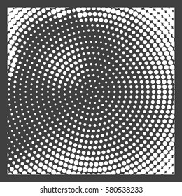 Abstract background with halftone effect, monochrome colors