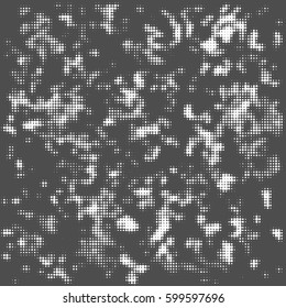 Abstract background with halftone effect, monochrome colors