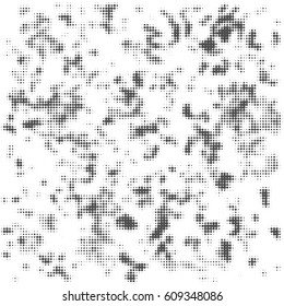 Abstract background with halftone effect, monochrome colors