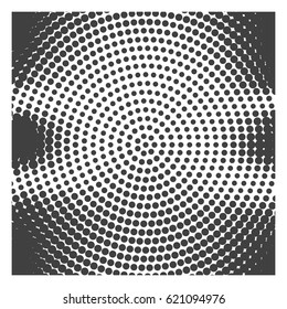 Abstract background with halftone effect, monochrome colors