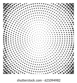 Abstract background with halftone effect, monochrome colors