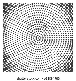 Abstract background with halftone effect, monochrome colors