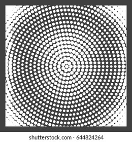 Abstract background with halftone effect, monochrome colors