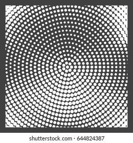 Abstract background with halftone effect, monochrome colors