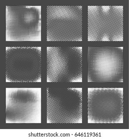 Abstract background with halftone effect, monochrome colors